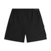 Li Ning CF Suo Solid Color Mid Waist Elastic Woven Casual Shorts Women Shorts Black AKSU714-3
