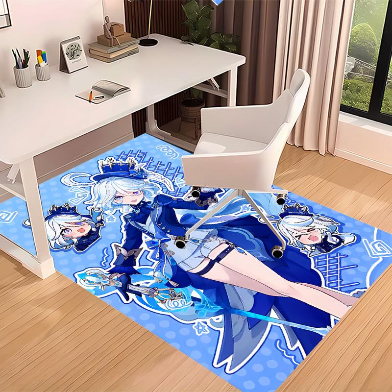 Genshin Impact Furina1 Printed Absorbent Washable Carpet, Non-Slip Bathroom Mats, Kitchen Rugs, Yoga Mat,Living Room Entrance, Camping Picnic Rugs