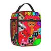 Rhythm Box Lunch Bag, Full-Printed Picnic Bag For Primary And Secondary School Students, Cartoon Animation Wear-Resistant Portable Thermal Insulation