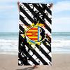 Valencia CF Logo Print Beach Towel, Large Soft Quick Dry Towel for Beach Camping Swimming