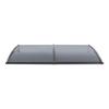 Rain Cover for Doors and Windows, Awning for Door Window, Front Door Canopy Excellent Protector PC and Aluminum Alloy Black