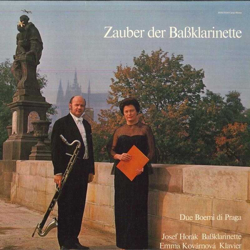 

LP Record JOSEF HORAK, EMMA KOVARNOVA - Zauber Der Bassklarinette FSM53114 CARUS 1973 Germany Classical Used