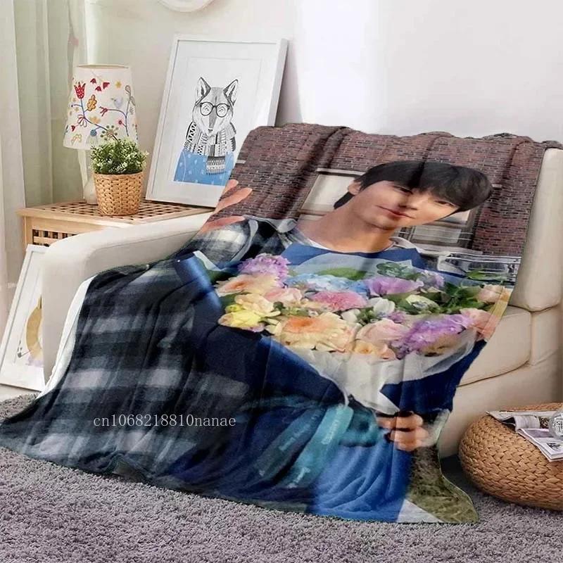 Hwang In Yeop Soft Flannel Blanket Kd Star Poster Blanket Sofa Bed Bedroom Living Room Portable Home Travel Break Blanket