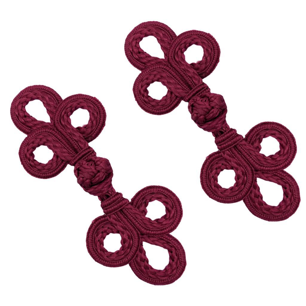 Retro Chinese Knot Button Handmade Nylon Cardigan Closure for Tang Suit Cloak Sweater Costume Sewing Projects