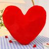 Heart Pillow Thick Elastic Cozy Fully Stuffed Room Decor Pillow Solid Color Colorfast Plush Sofa Living Room Bedside Bed Cushion Toy Photo Prop