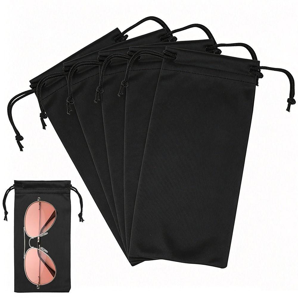 Microfiber Glasses Bags Black Eyeglasses Pouch High Quality Glasses Case