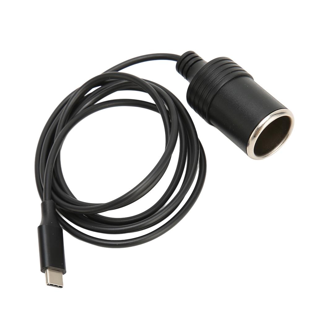 Adaptér Typ C na zapalovač cigaret 4,9 stopy dlouhý 15V3A 45W Stabilní výstup Kabel USB C na zapalovač pro