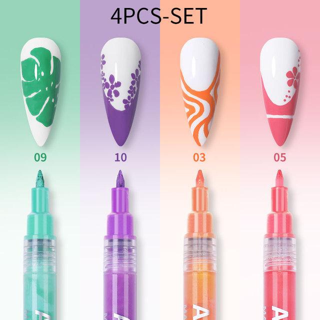 Nail Art Graffiti Pen 3D Painting Pen Nail Dot Pen String Pen, Acrylic Paint Marker