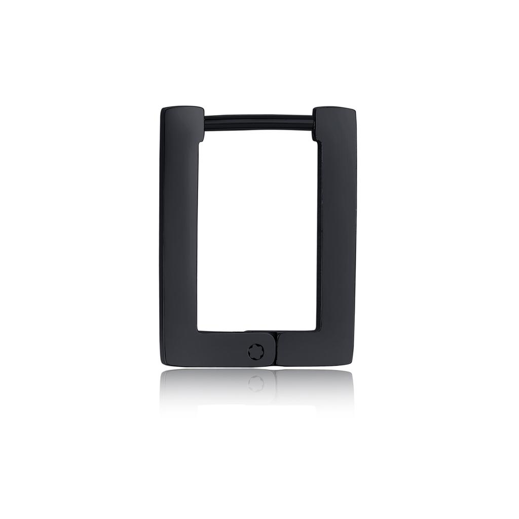 Vnox 1 Stuk Gotische Punk Hoepel Oorbellen voor Mannen Vrouwen, Zwart Roestvrij Staal Huggie Hoops Oor Sieraden, Kruis Geometrisch Hangend