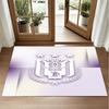 Anderlecht FC Design Crystal Velvet Rug Soft Decorative Mat for Bedroom Entrance