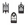 Gothic Style Floating Shelves Wooden Wall Hanging Decor Home Decor Wall Mounted Shelf  Indoor Use