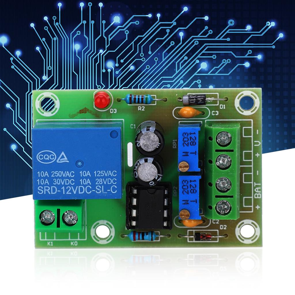 Modulo di protezione sottotensione batteria 12V, monitoraggio batteria spegnimento automatico interruttore di bassa tensione modulo di recupero protezione caricabatteria