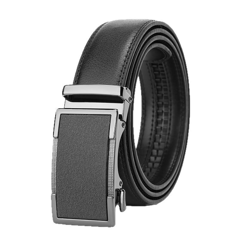 Men'S Belt Men'S Leather Automatic Buckle Cowhide Belt Men'S Versatile Casual Business Belt Classic