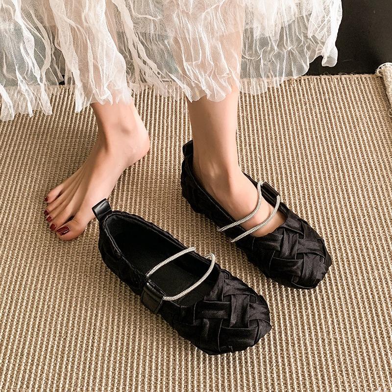 

Fashion Flats Women Loafers Shoes Casual Walking Shoes Cozy Woman Sandals Summer Trend 2025 Designer Dress New Female Zapatillas 35 чёрный