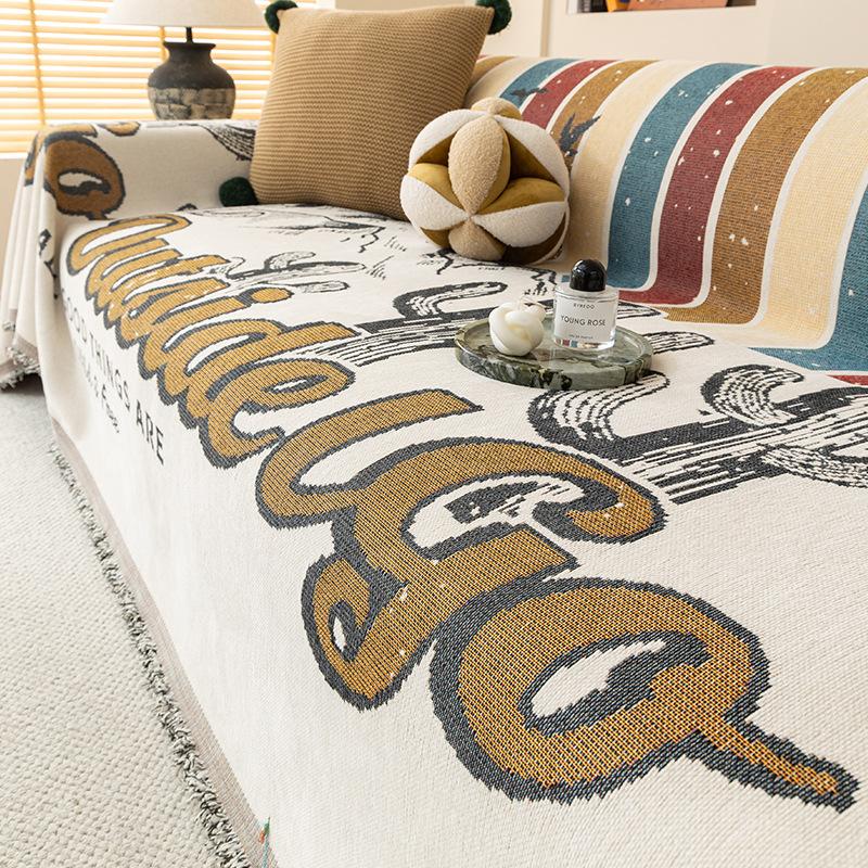 

Чехол для дивана из американского шенилла, полотенце, всеобъемлющий чехол для дивана, новый пыленепроницаемый универсальный диван-подушка Four Seasons 180-130cm