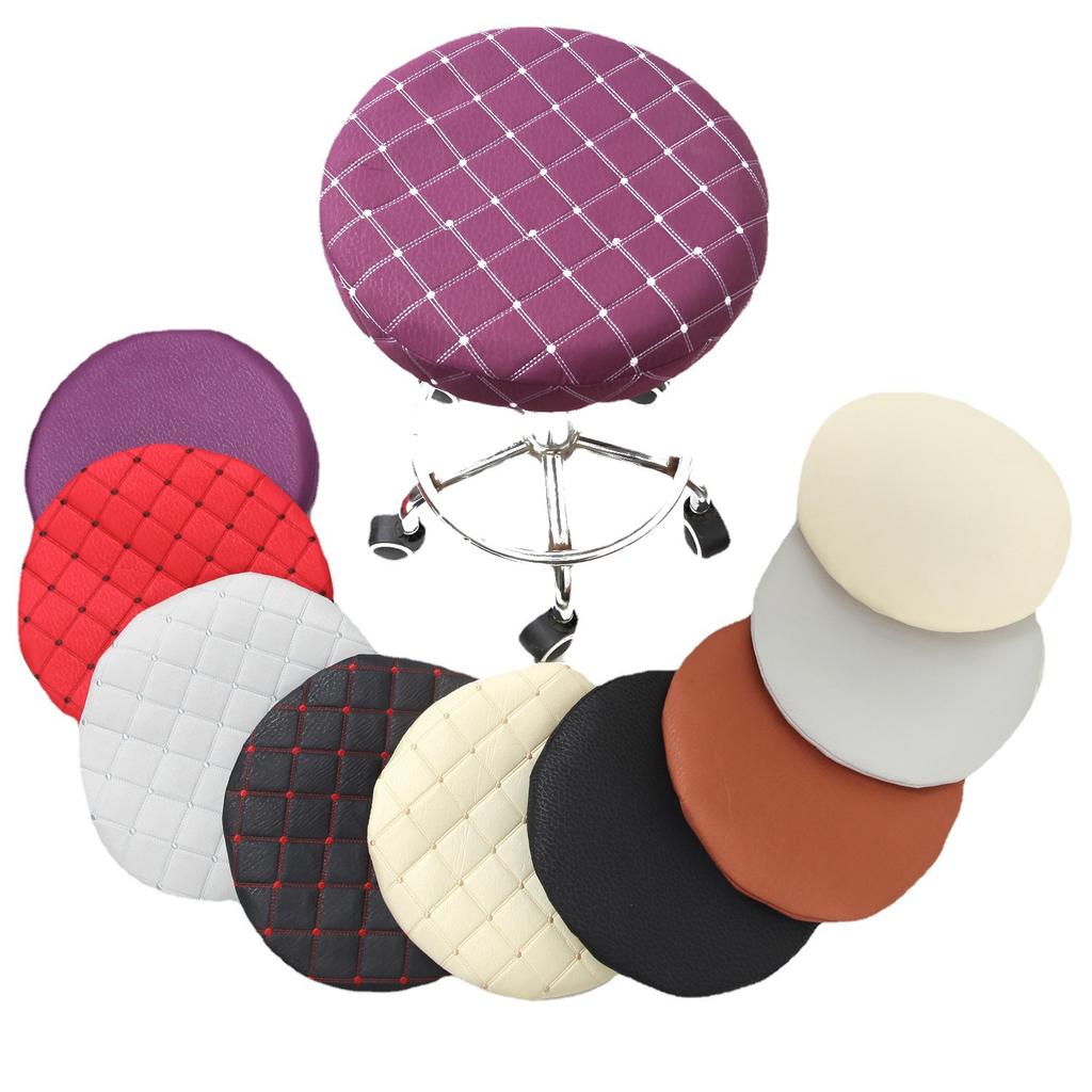 Fabric Non-Slip And Wear-Resistant Round Stool Cover Round Bar Chair Household Round Stool Cover Beauty Salon Lift Chair Cover