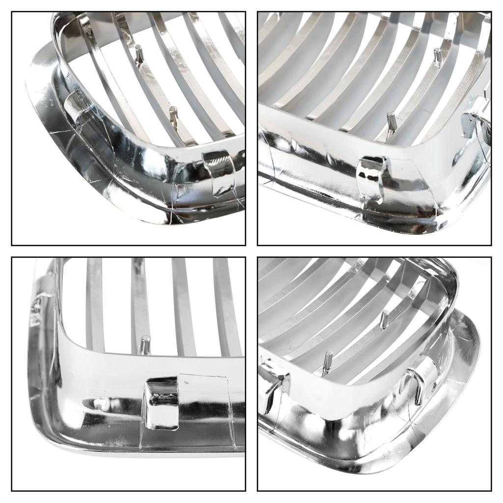 2 STÜCKE Chrom Front Nieren Grill Gitter Passend für BMW 7er E38 1994-2001