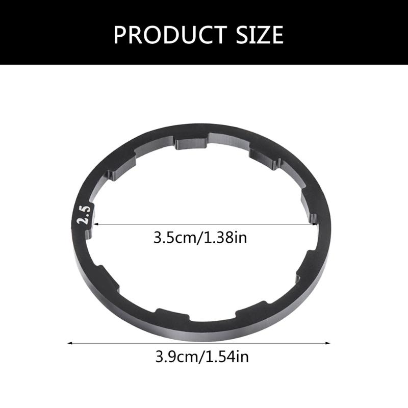 8Pcs Aluminum Alloys Bike Flywheels Hub Washer Spacers Bicycles Bottom Bracket Washer Bicycles Low Spacers Washer