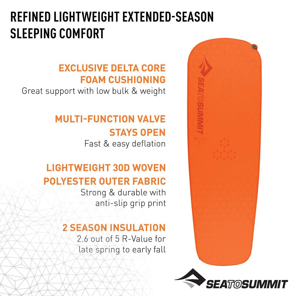 Ultralight Lightweight Camping Backpacking Mat Self-Inflating &