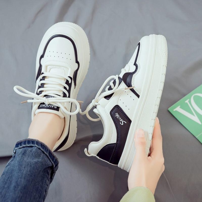 Fashion Autumn New Small White Shoes Women Student Board Shoes Fashion Lace-up Platform Leisure Sneakers Vulcanize Shoe Chaussures Femme