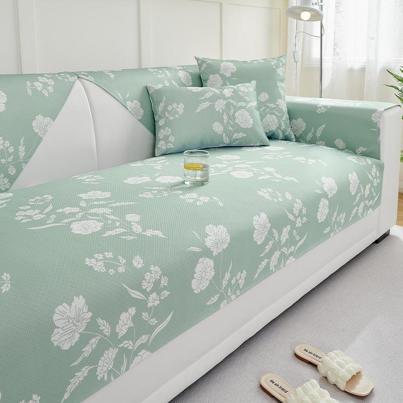 Technology Cool Ice Silk Sofa Cushion Summer Summer Sleeping Mat Non-Slip Cushion Sofa Cover Washable Cushion