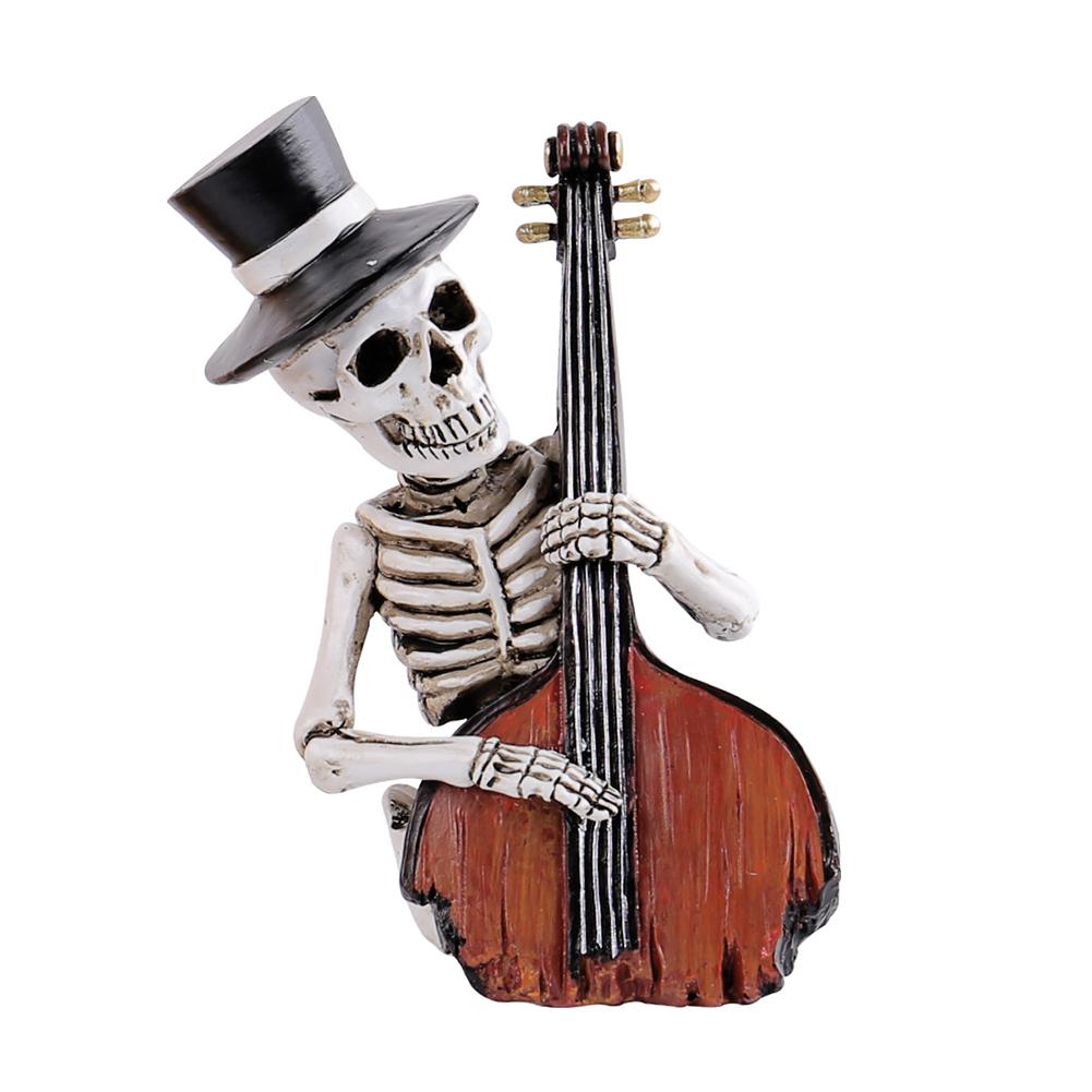 Halloween Skelett Figur Gruselig Halloween Harz Schädel Statue Ornamente Für Feiertags Party Raum Dekorationen
