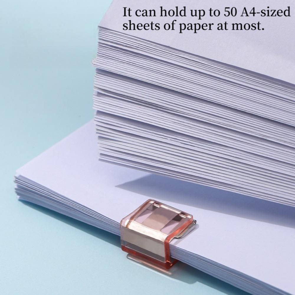 10PCS Small Fresh Push Clip Hand Account Clip Creative Student Test Paper Clip Office Photo File Storage Clip