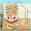 Wooden Tristacking Puzzle Game With Color Recognition For Family Fun And Educational Play