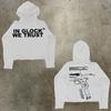 Womens Y2K Oversized Hoodie Cartoon Graphic Print Streetwear Casual Sweatshirt