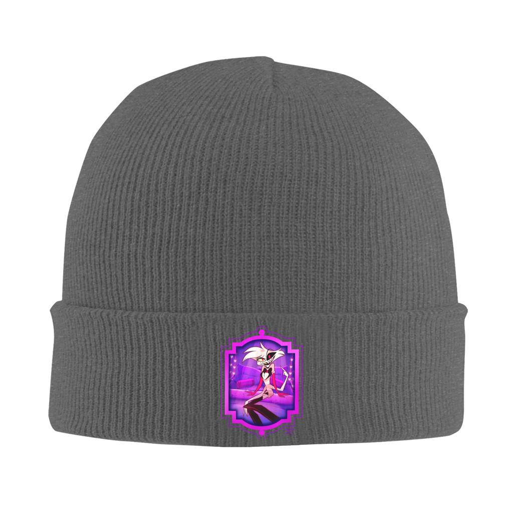 Men Women Hazbins Hotels Angel Dust Beanie Hats  Casual Knitting Hat Autumn Winter Hippie Caps Graphic Warm Soft Bonnet Hats