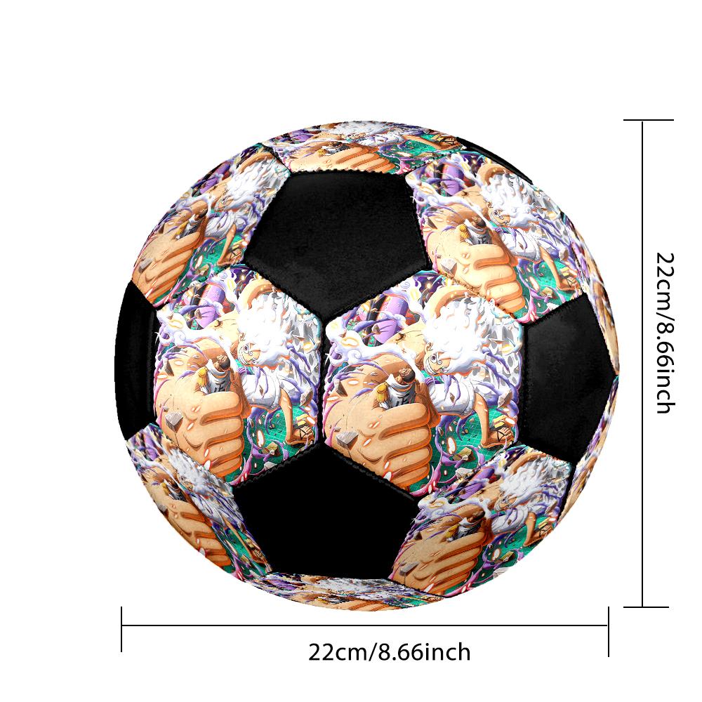 Fußball Bunt Maschinengenäht PVC Größe 5 Teamtraining Wettkampfbereit Langlebig Hoher Rückprall Cooles Sportgeschenk