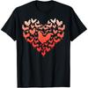 Valentines Day Love Chickens Heart Hen Farmer Men Women Girls T-Shirt