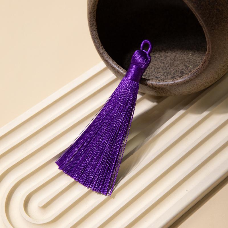 8Cm Pull Circle Fringed Ear Polyester Fringed Antique Hanging Ear Bookmark Sachet Jewelry Accessories Diy Small Pendant