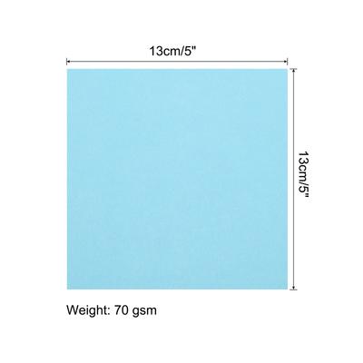 Uxcell 100 Sheets 13x13cm Origami Paper Double Sided Square Folding Papers for Art Craft Gifts Scrapbooking Decor DIY Handmade