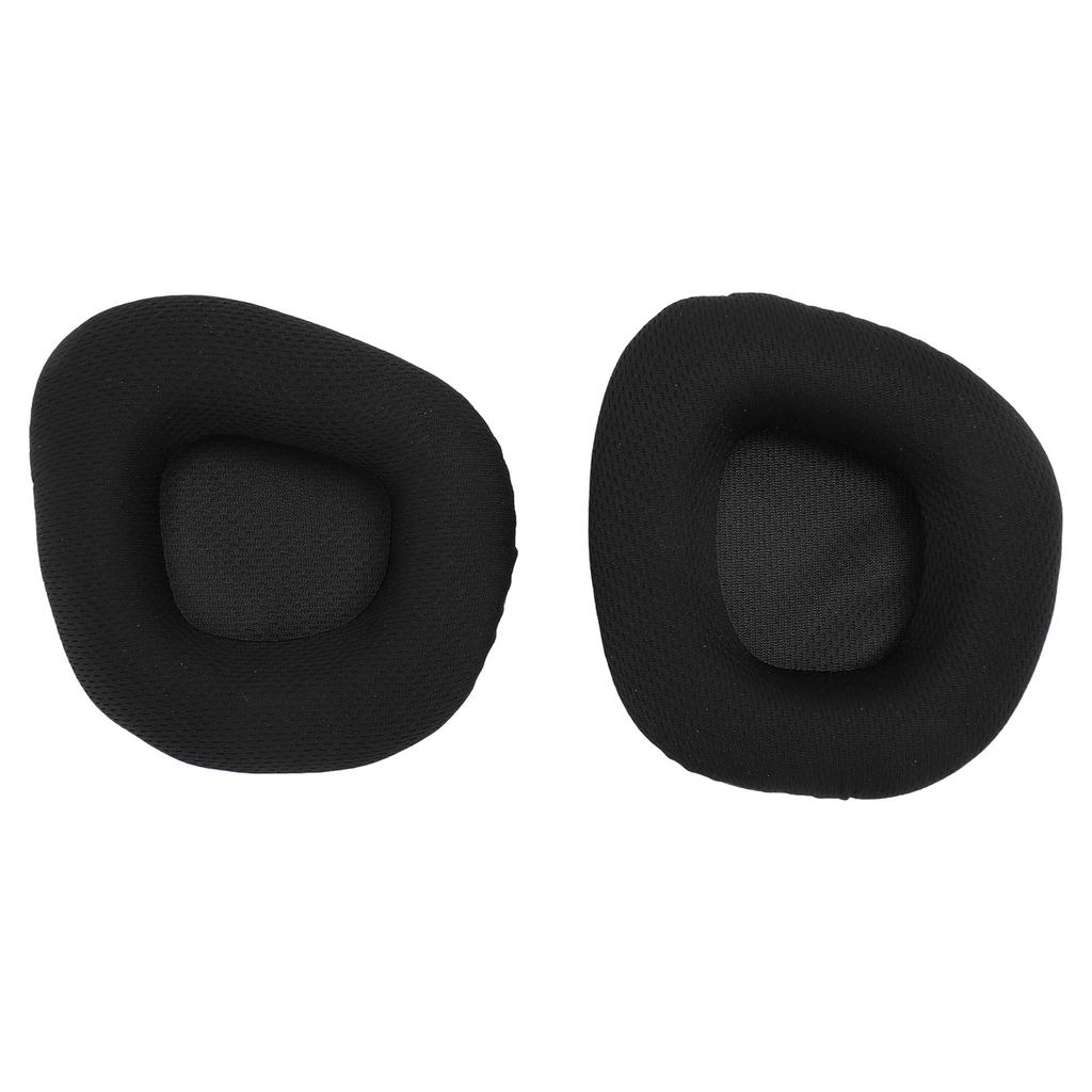 2pcs Replacement Ear Pads Noise Isolation Protein Leather Breathable Mesh Ear Cushions for Corsair Void Wireless for