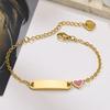 Free Customized Medical Bracelet for Women Customized Name Date Chain Bracelets Hypoallergenic Stainless Steel Jewelry Gift