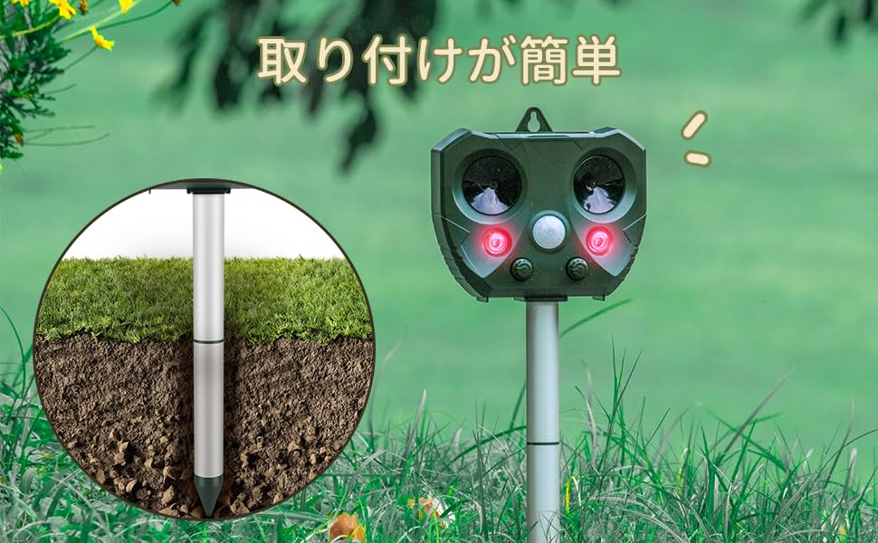 Popular Pest Control Treviz Ultrasonic Animal Repellent for and 5 Repellent Standby Solar USB IP66 PIR Infrared 10m Detection LED Warning Crow and