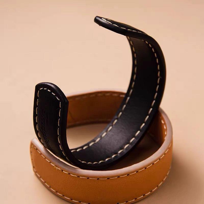 Leather Tooling Retro Vegetable Tanned Bracelet Leather Bracelet Open Half Bracelet Jewelry