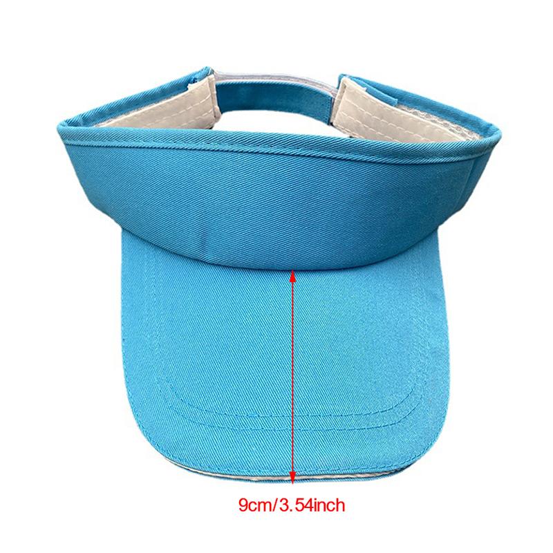Adjustable Unisex Men Women Plain Sun Visor Sport Golf Tennis Breathable Casual Cap Hat