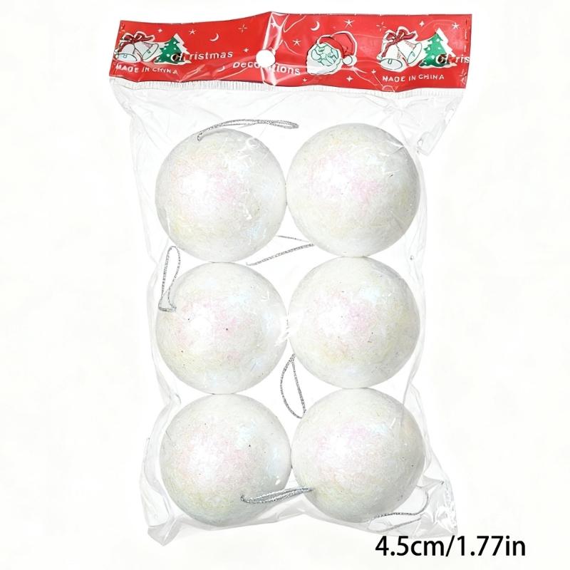 Christmas Decoration Ball, Christmas Sequins Foam Ball. Suitable for Holiday Celebrations and Christmas Tree Decorations