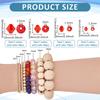 2310Pcs 28 Styles Transparent Acrylic Beads Bicone Mixed Color 4~10x4~10mm Hole: 1~2.5mm