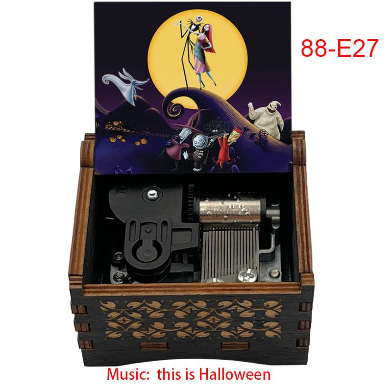 Wooden Music Box Nightmare Before Christmas This Is Halloween Music Box Wooden Theme Box Gifts for Girlfriend Home Decor