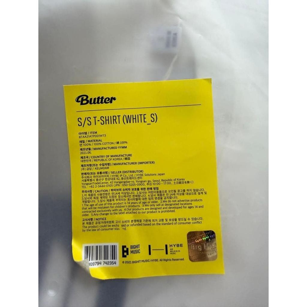 Official BTS T-shirt Butter (White Size S)