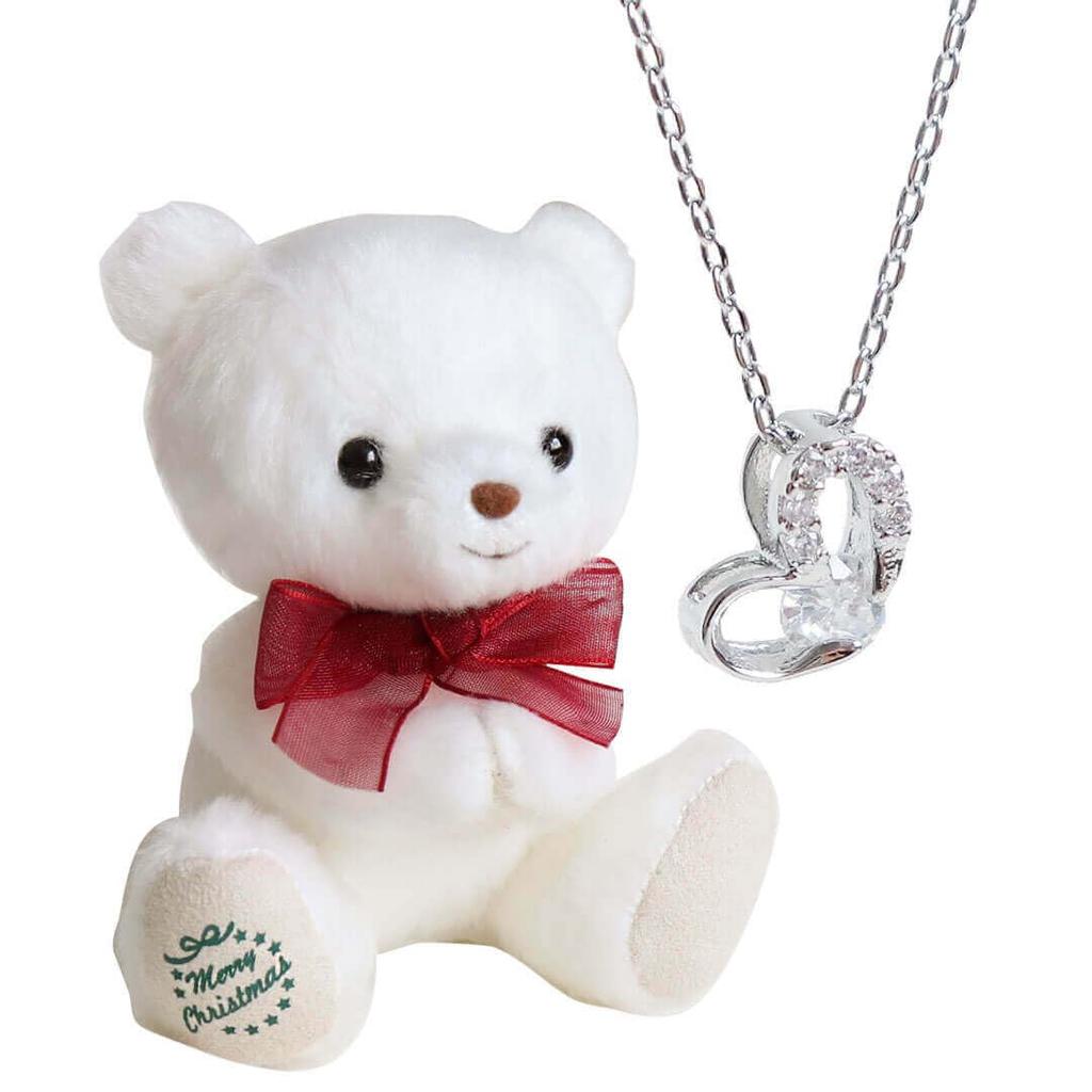 Petit Luu 2025 Christmas Necklace Tete 4S Size Gift, White, 12cm, (Normal)