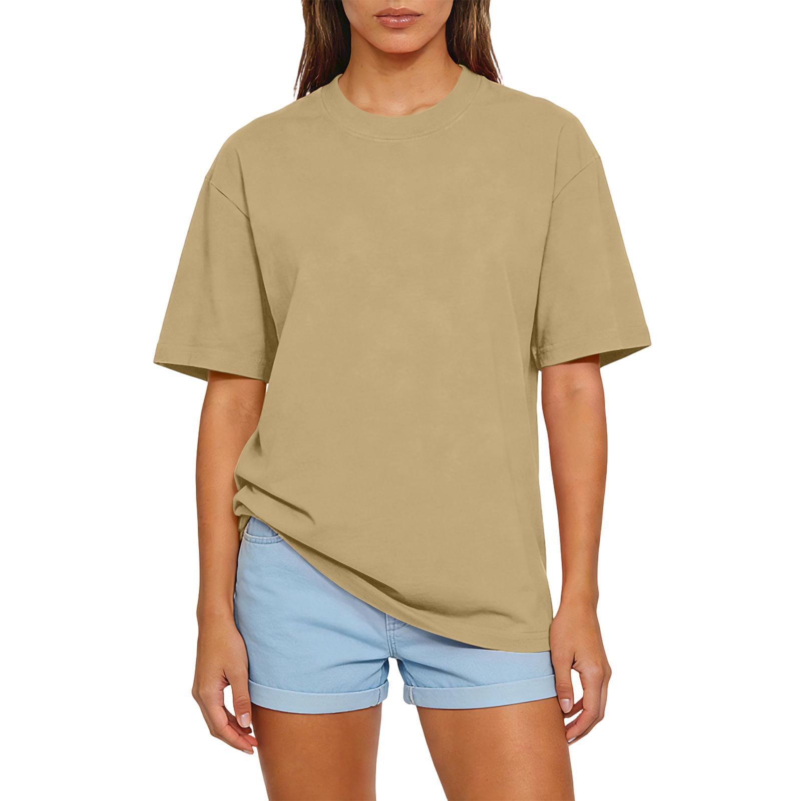 Unisex  Color Casual Fashion Top Short Sleeved T-shirt XXL
