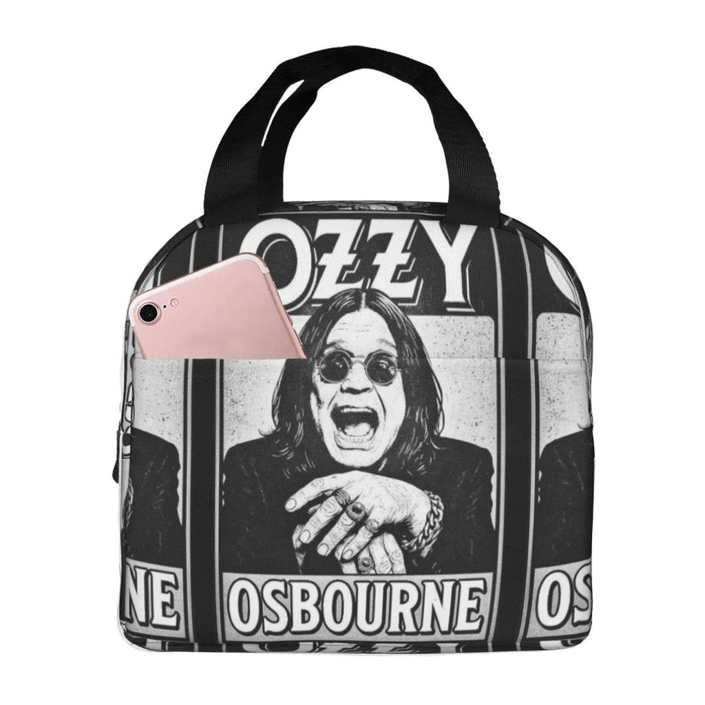 Trip Throughozzy Ozzy Osbourne Logo Insulated Lunch Bag for Kids School Cooler Thermal Food Box Tote Lunch Boxes Container
