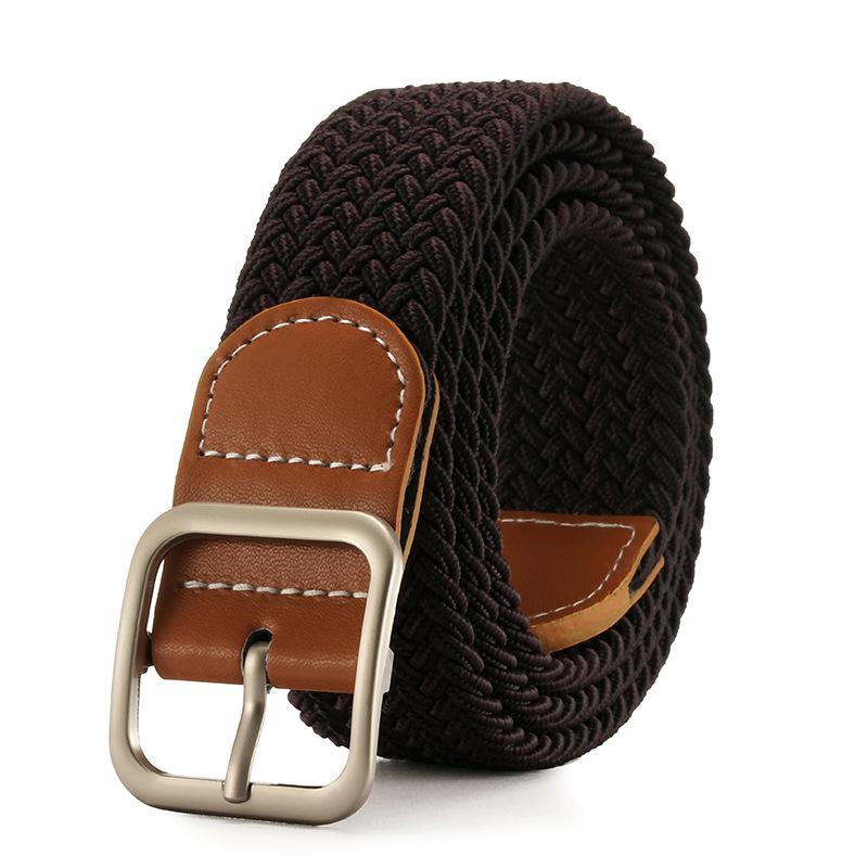 2025 New Woven Belt Men's Pants Belt Women's Jeans Belt Instagram Style Youth Canvas