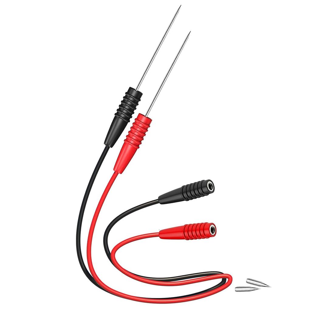 Cleqee Wire Piercing Probe Test Lead for Automotive Electrical Diagnostics and 2mm Female Socket To Stainless Steel Terminal Tester Attachment,