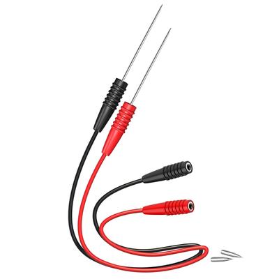 Cleqee Ponta de Prova Perfurante para Fios para Diagnóstico Elétrico Automotivo e Soquete Fêmea de 2 mm para Terminal de Aço Inoxidável, Acessório de Teste