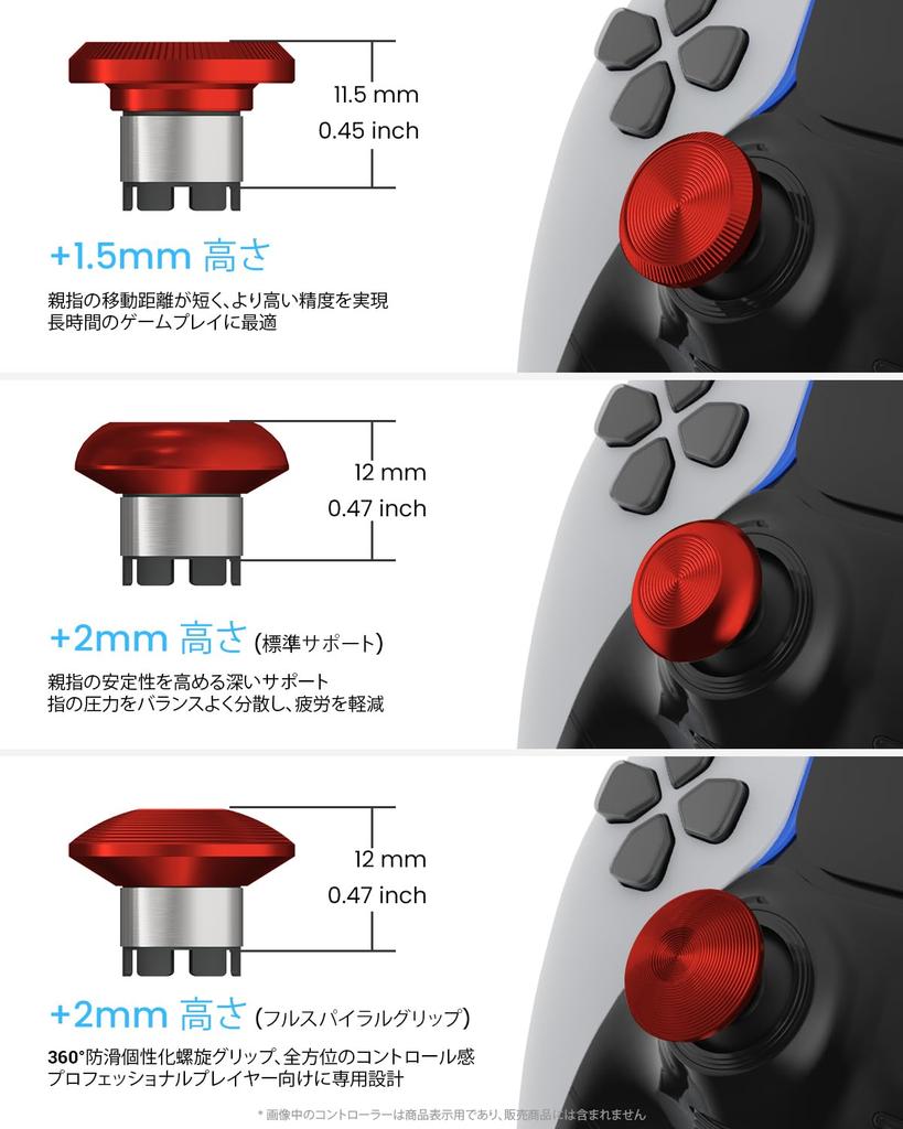 Metalltumme för PS5 Edge Metall Bakre Paddel Triggerknapp Ersättningsdelar för PS5 DualSense Analog Röd Handkontroll, Joysticks,